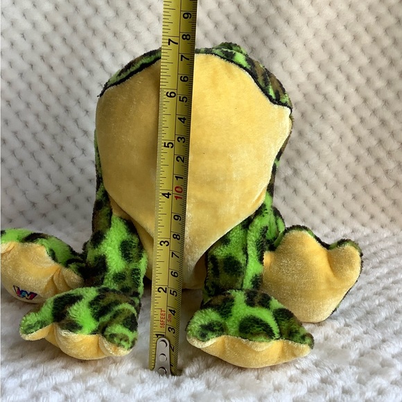 Ganz Webkinz Green and Yellow BullFrog Stuffed Animal Plush No Code - Picture 8 of 8